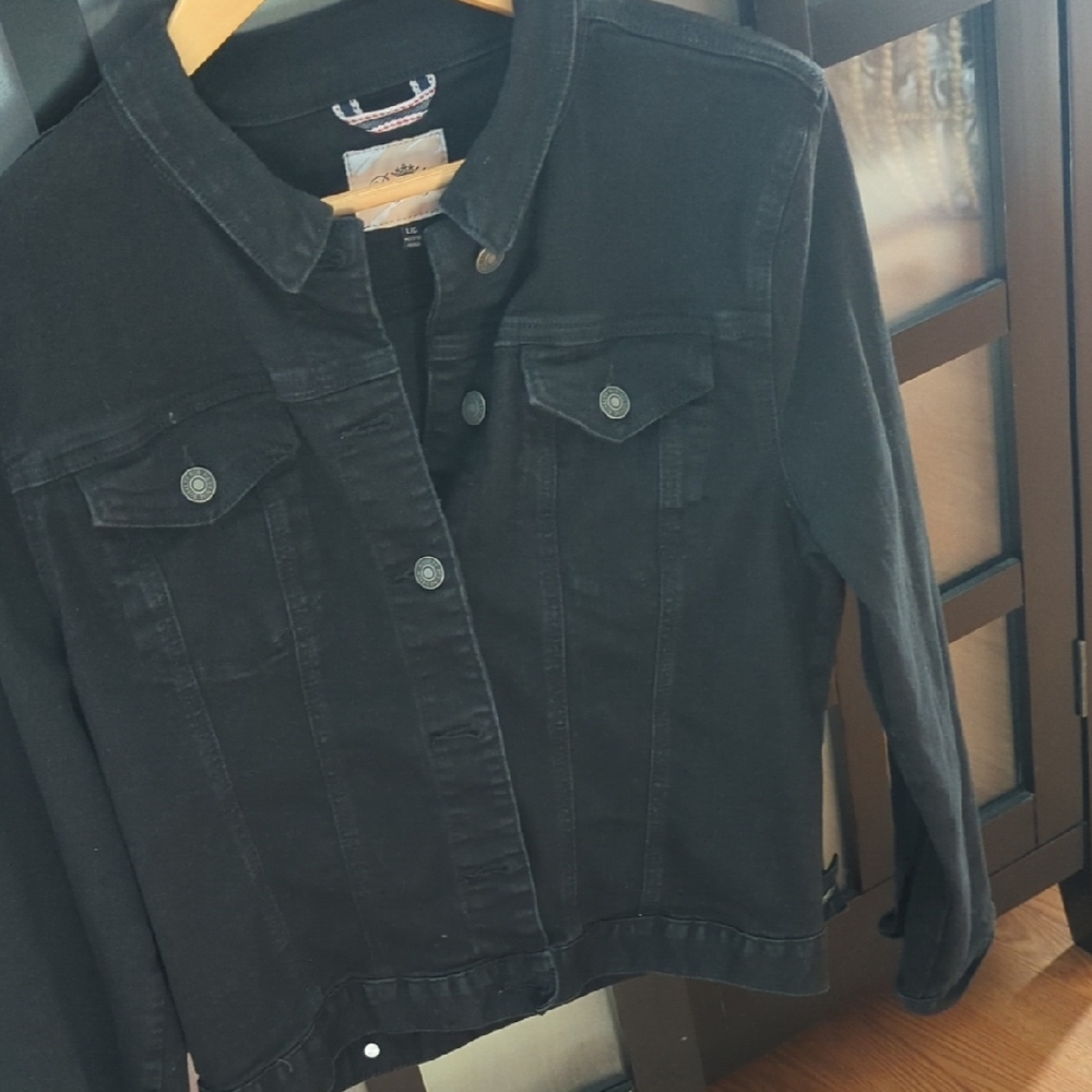 Royalty For Me Black Denim Jacket